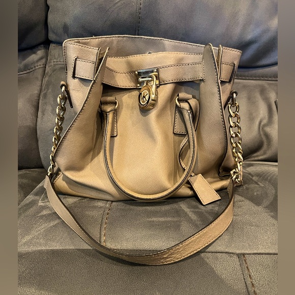 Michael Kors Handbags - Michael Kors Saffiano Leather Large Hamilton Satchel Tote
